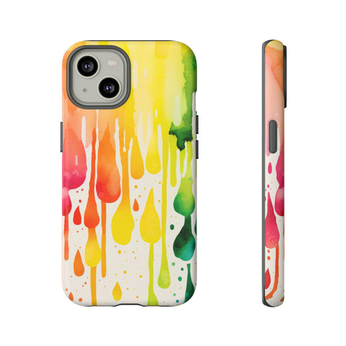 Rainbow Spring Showers - Impact Resistant Phone Case